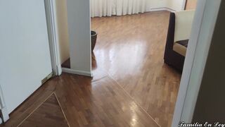 My daughter-in-law my son's wife fell asleeep in the living room - my father-...