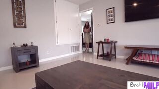 BrattyMilf - Smoking Hot Nympho MILF Seduces Step Son While Dad Is Away