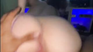 Snowbunny Sex Slave Bouncing Phat Ass On Big Black Dick