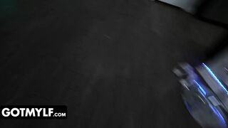 StayHomeMilf - Smoking Hot Milf In Tight Leggings Gags On Hard Dick While Doing Her Yoga Stretches