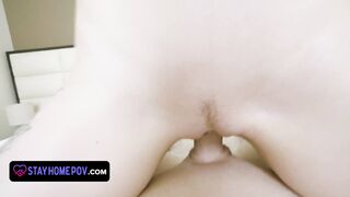 Gorgeous Teen Reislin Does The One Wing Challenge And Then Gaggs On My Cock