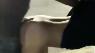 White Girl Cuckolds Boyfriend In Parking Lot