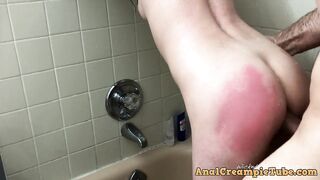 PAINAL Submissive Bunny Has Her Tight Little Ass Fucked In The Shower