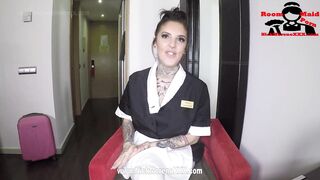 Tricking room maid into fucking me for money $$$