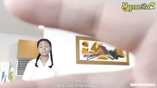 MamacitaZ - Slutty Maid Maria Alazate Has First Time Lesbian Scissoring SEX