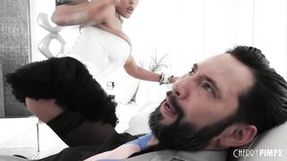 Big Tits Blonde Maid Bridgette B Cleans Her Boss's Cock After He Complains About Her Work