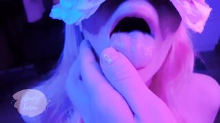 Blowjob from a Cutie. Fucked a Student in the Mouth and Put on a Dick