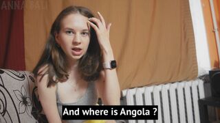 My stepbrother won a trip to Angola, and I won a trip to his dick. Anna Bali