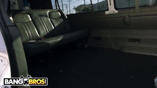 BANGBROS - Curvy Headbanging Brunette Roxxi Blair Takes Dick From Debonair Stranger In Dank Van
