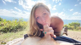 Fucking With a Beautiful View on a Hike - Molly Pills - POV 4K