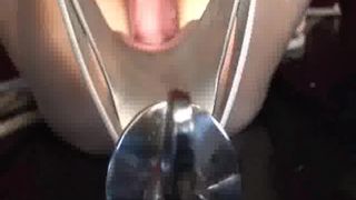 HUGE VAGINAL GAPING WITH HORSE SPECULUM DEVICE