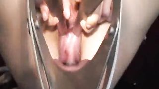 HUGE VAGINAL GAPING WITH HORSE SPECULUM DEVICE