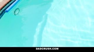 Slutty Teen gives Stepdad a Sloppy Wet Blowjob