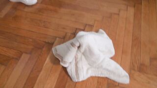 The landlord caught the lecherous tenant...fucked her