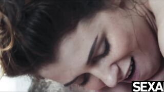 Cock hungry cutie rides her lover in every energetic position