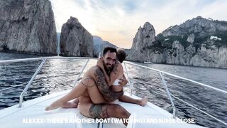 Sammmnextdoor - Date Night #08 - Fucking the captain on my boat tour to Capri while the crew watches