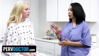Perv Doctor - Horny Doctor And Assistant Helps Blonde Teen Patient Gets Her Pussy Juice Flows Again