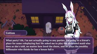 Sex Or Treat [Halloween Hentai game PornPlay ] Ep.1 the bunny maid put a duster in her butt