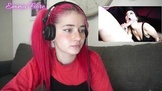 Tiktok thot reaction to amateur porn - Emma Fiore
