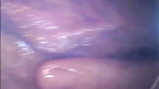 Hot girl gets filmed inside of vagina while she cums