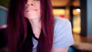 Amateur Webcam Cute Redhead Girl With Connected Toy