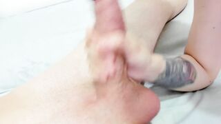Amateur Girl in a Passionate Rimjob and Close up Sloppy Blowjob for her Boyfriend - Various Poses