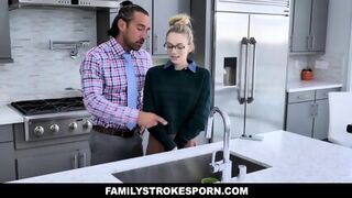 Strict Stepfather Pounds Submissive Lily Larimar