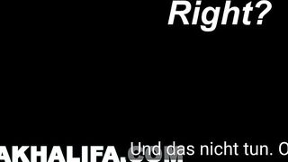 MIA KHALFIA - Arabischer Pornostar bringt Jungfrau bei, wie man Sex mit einer Frau hat