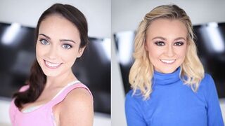ASHLY ANDERSON & KENZIE KAI SHOW OFF COCK SUCKING SKILLS