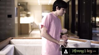 MOMMY'S BOY - Stepmom Pristine Edge Pulls An All-Nighter On Her Stepson's HUGE DICK!
