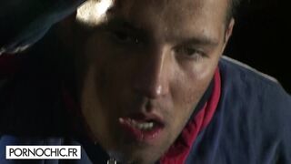 Surprise anal threesome with the mechanic