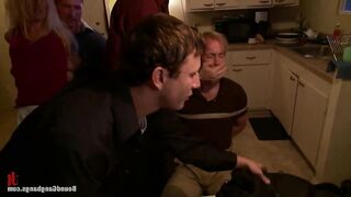 Kinky Hot Blonde Arrogant Bitch Is Gangbanged Hardcore - Riley Evans