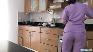 Latina Maid Clean The Boss Dick