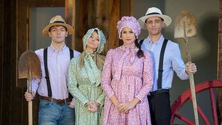 Busty Step Moms Pristine Edge & Penny Barber Swap And Bang Hard Their Amish Step Sons - MomSwap