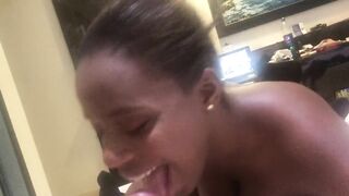 Black teen suck white cock