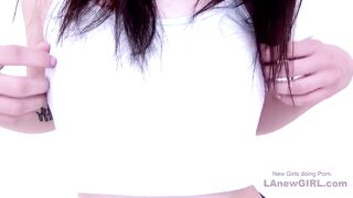 Super adorable 18 teen loves big cock a lot