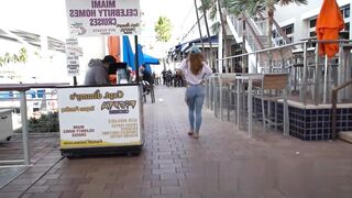 Sexy Exhibitionist Go Braless In Public