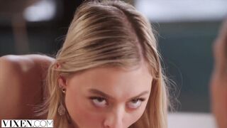 Innocent looking cutie Amber seduces her friend's dad