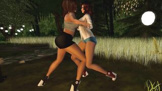 Summer Night Cat Fight Phantasy
