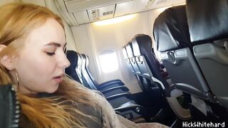 Airplane ! Horny Pilot's Wife Shows Big Tits In Public