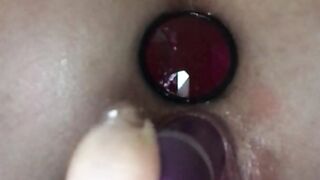 SOLO CLIT HARD ORGASM = WET PUSSY CONTRACTIONS