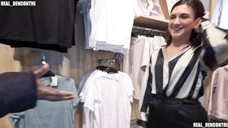 A Pretty French Girl Gets Anal Fucked In A Fitting Room By Two Of Her Brother's Friends !!!