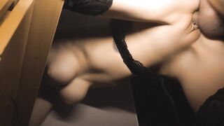 I cum inside a beauty with perfect natural tits several times because cum is the best lubricant