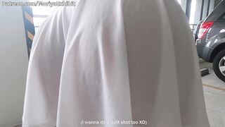 Teaser - Washing Car in Risky White Transparent Clothing - Moriya Exhibit