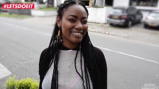 Colombian Ebony gets picked up and fucked