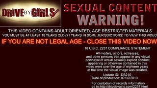 Girl gets fucked by two, at night
