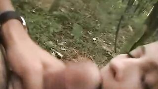Euro babe getting fucked on a roadside