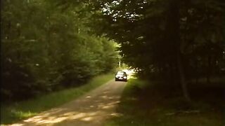 Young German coupe in nature