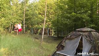 Tattooed tits camp n piss
