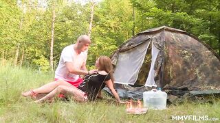Tattooed tits camp n piss
